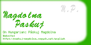 magdolna paskuj business card